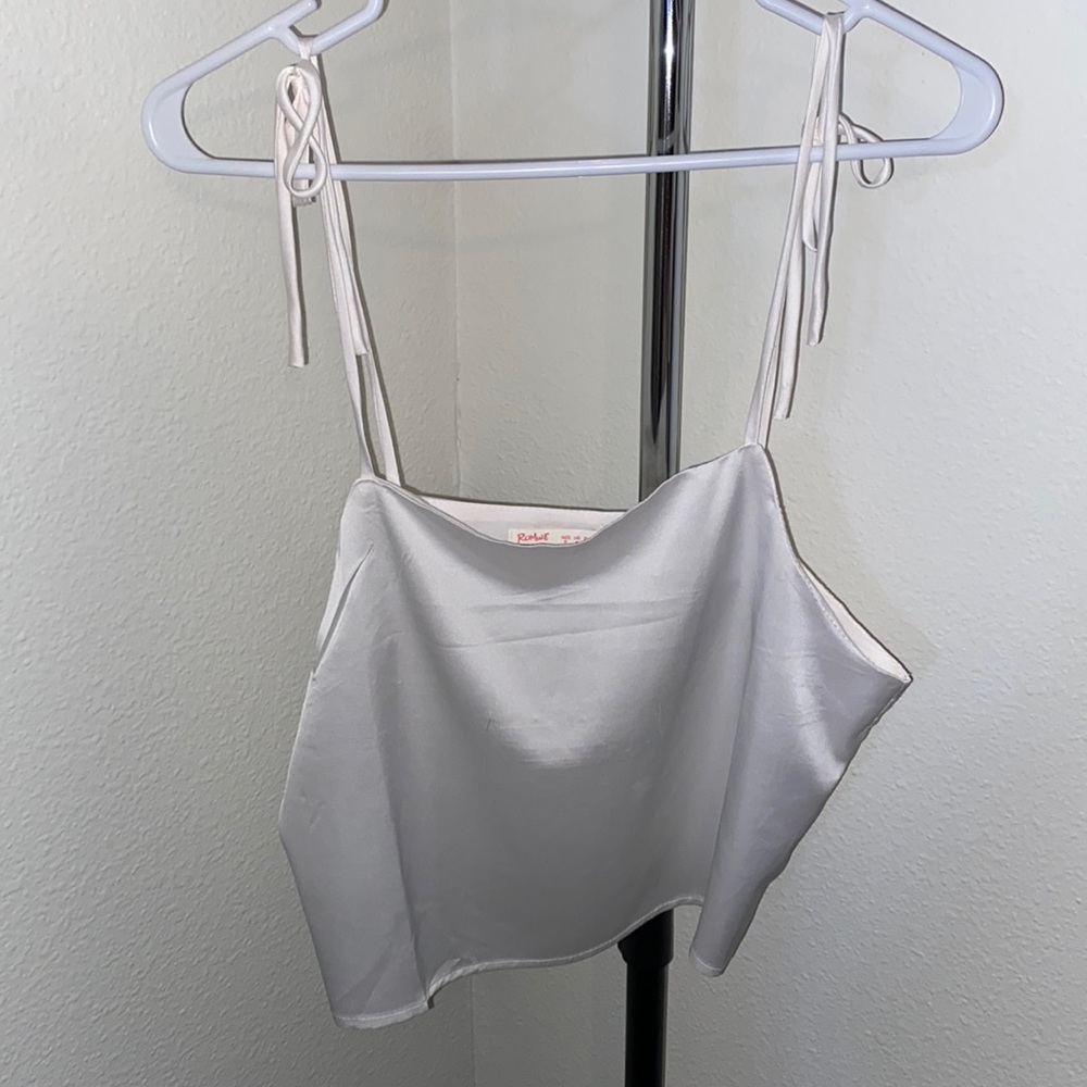 Small sheer cropped tank top
